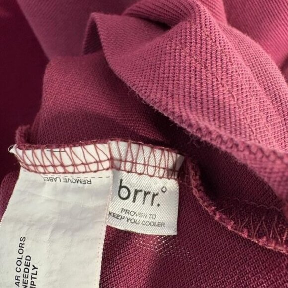 Greyson Polo Shirt Mens Large Burgundy brrr Cooling Performance Golf Stretch - Picture 4 of 8